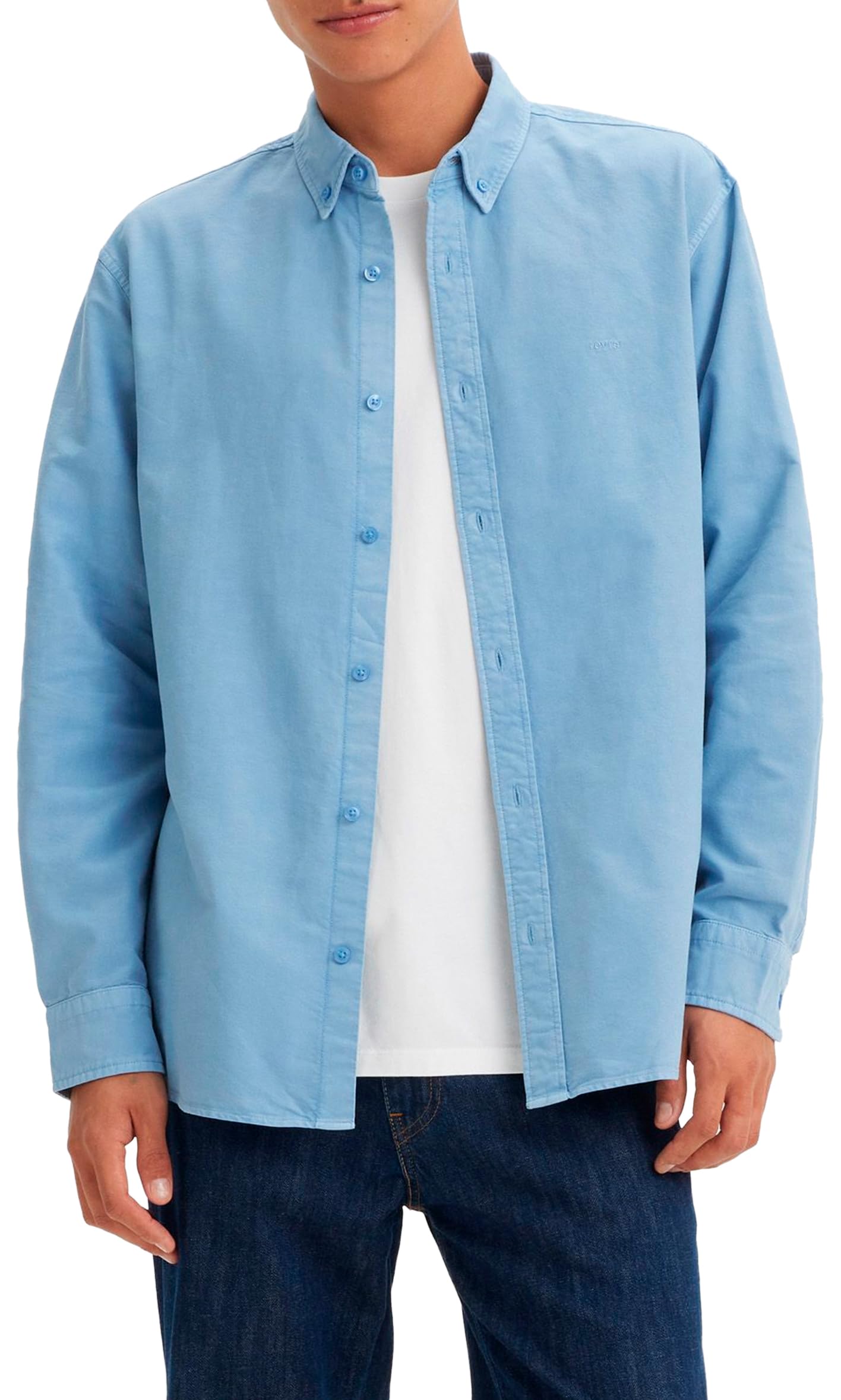 Levi's Autentyczny guzik w dół blue Mężczyźni Authentic Button Down Blues