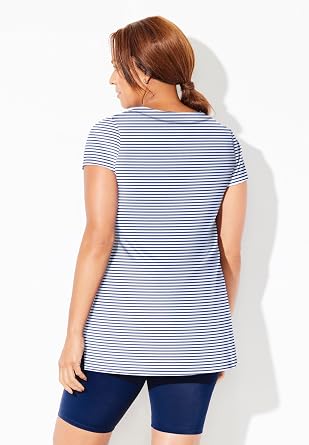 Swimsuits For All Women's Chlorine Resistant Swim Tunic (Plus