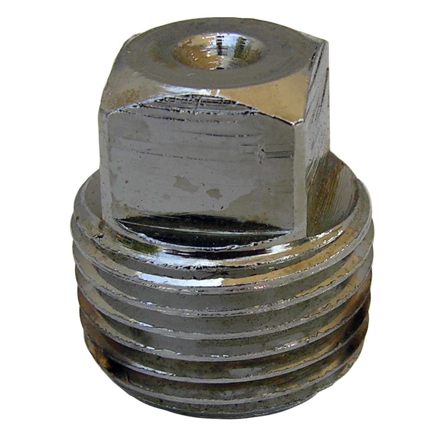 Bouchon de tuyau mâle 3/8 LASCO laiton chromé anti fuite eau