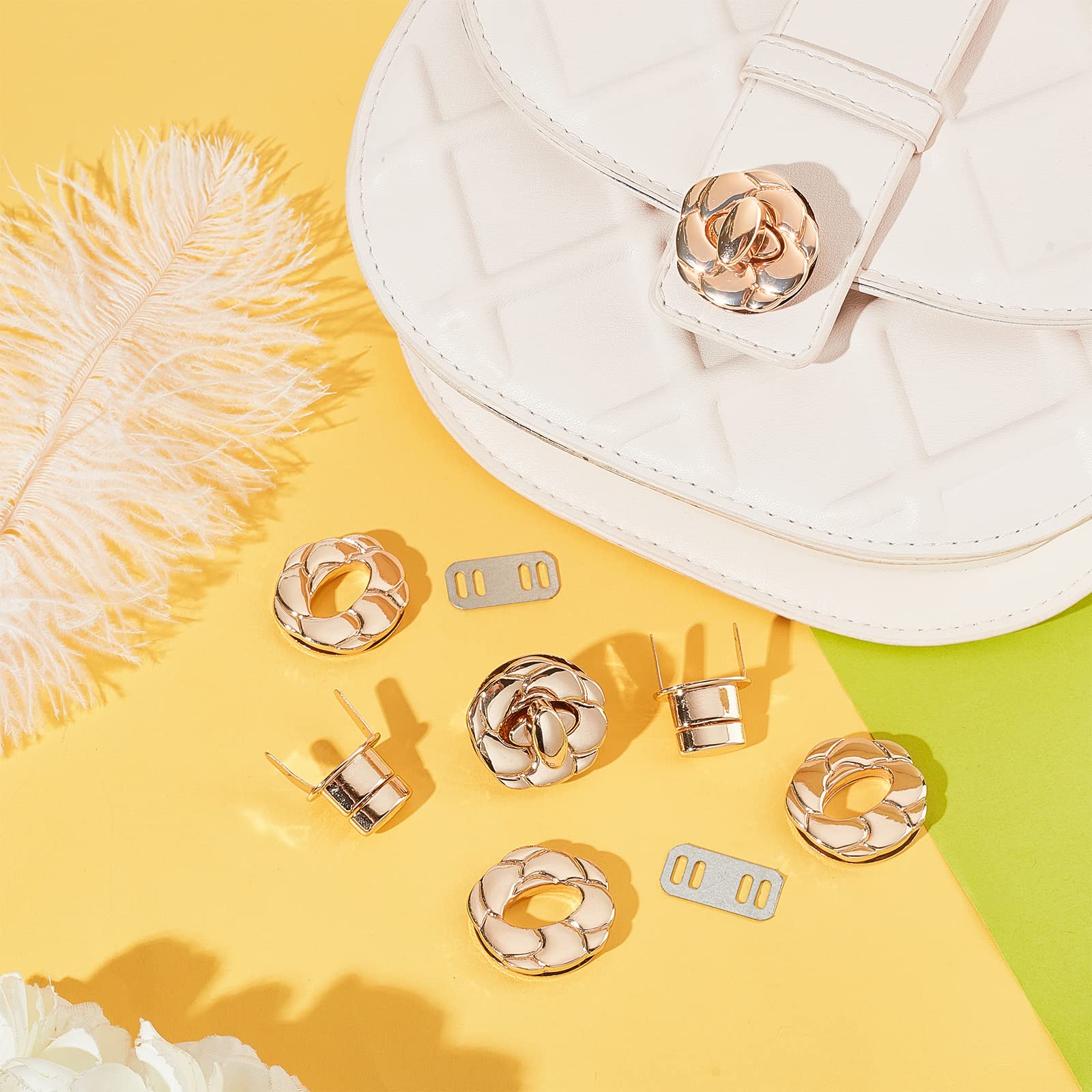 ヴィンテージ金色 編み込み模様 バックル Amazon.co.jp: WADORN 6セット 差し込みバックル バッグ 金具