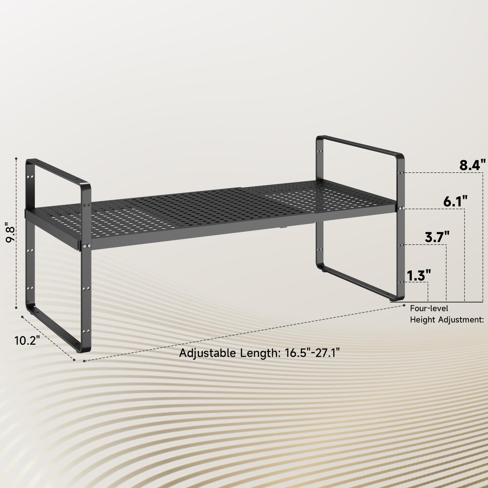 LOCVCDA Étagère Extensible De 25,9 Cm De Large, Facile à Assembler