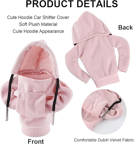 Miniatura 8 de Funda para palanca de cambios de automóvil, funda con capucha para decoración de automóvil, cubierta de palanca de cambios de ajuste universal,