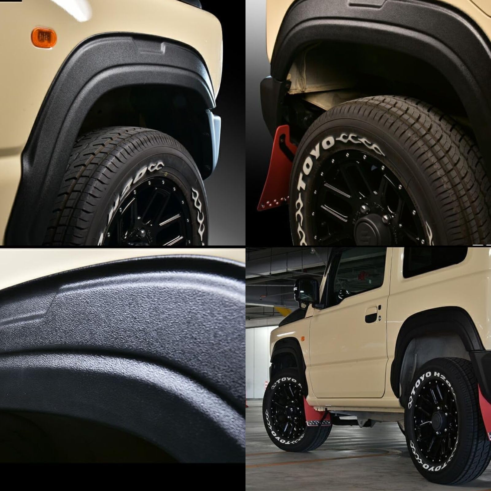 Amazon | BMJAPAN ジムニー JB64W オーバーフェンダー トリム 片側9mm