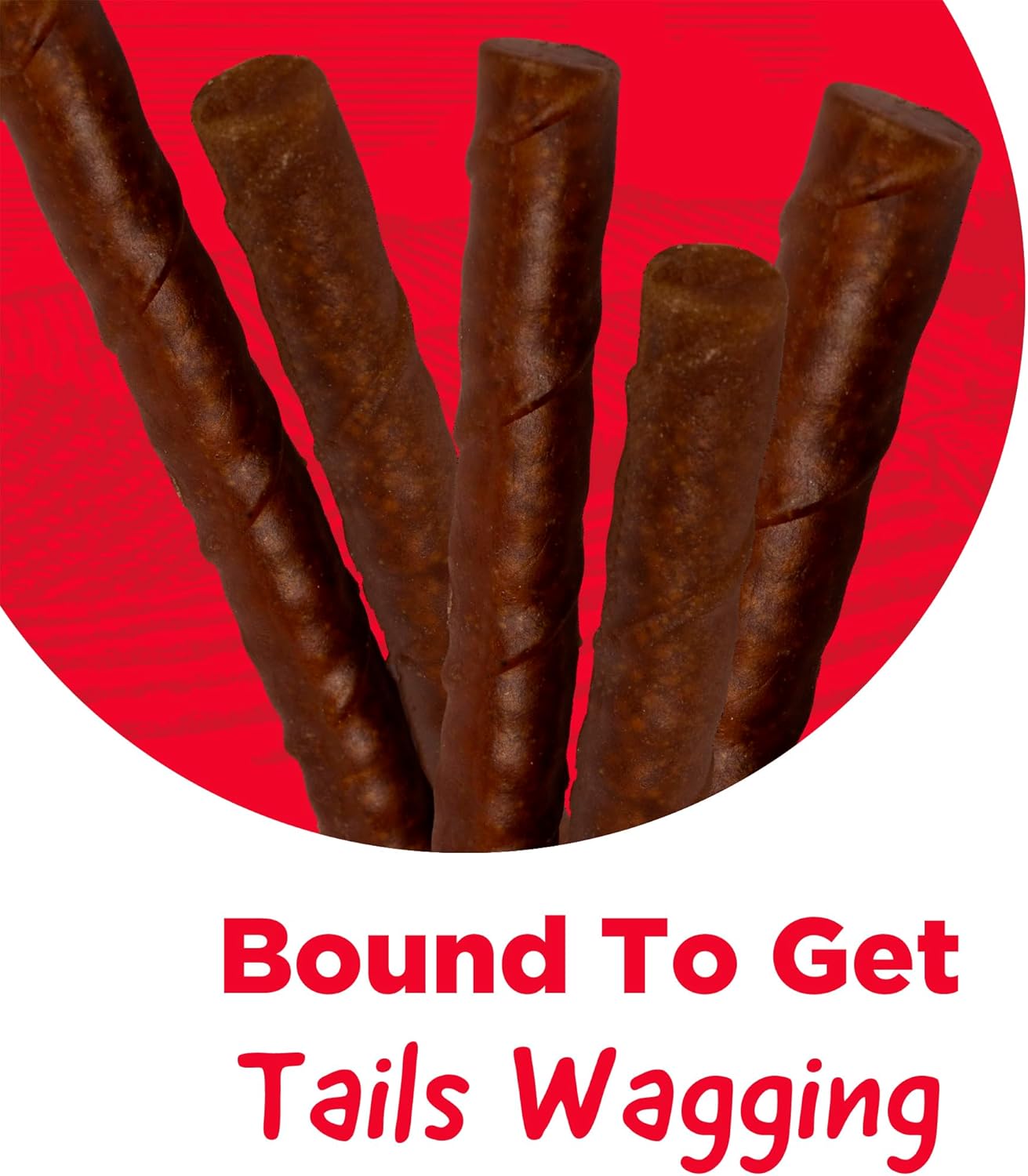 Country Kitchen Rawhide Free Chewy Stick Dog Treats, Bacon Flavor, 24 Count (Pack of 2)