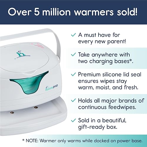 Miniatura 13 de Hiccapop Calentador de toallitas y dispensador de toallitas húmedas para bebés | Calentador de toallitas para bebés | Calentador de toallitas de