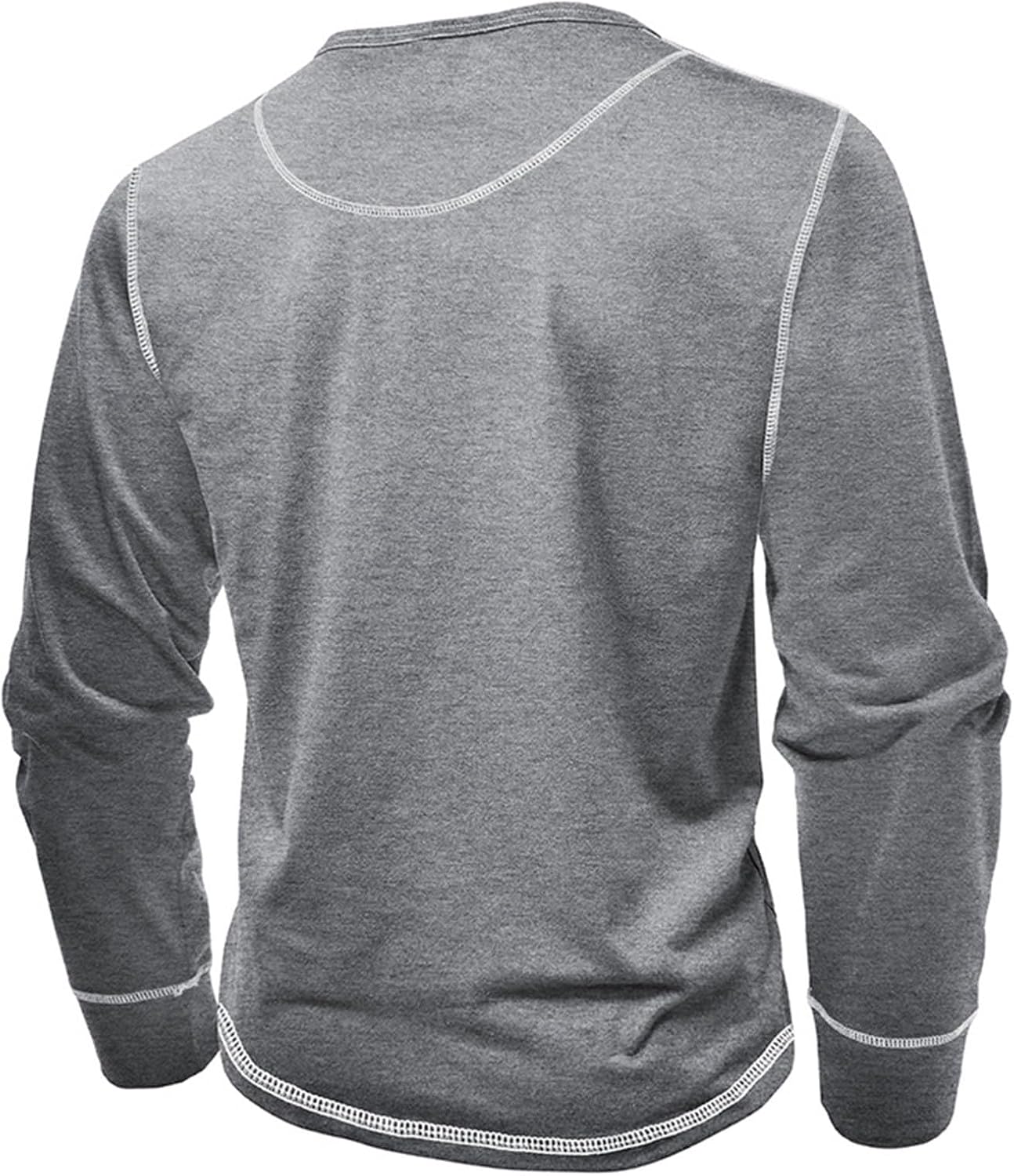 RTRDE Men's Casual Henley Shirts Long Sleeve Spring Summer Button Tee Top, M-2XL