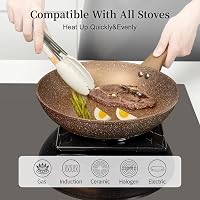 Innerwell 3 részes tapadásmentes serpenyő készlet 20/24/28 cm - indukciós, kerámia bevonatú, gránit edény, PFOA-mentes, sütőben használható, 6