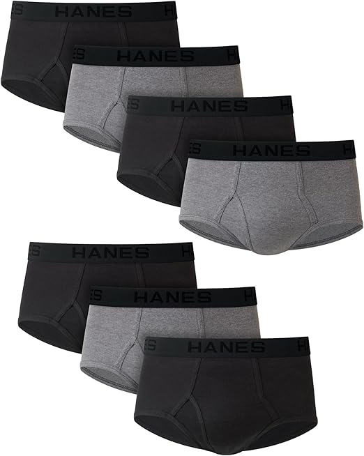 Hanes Mens 7-pk. Ultimate Tagless Briefs 39 (US 8)