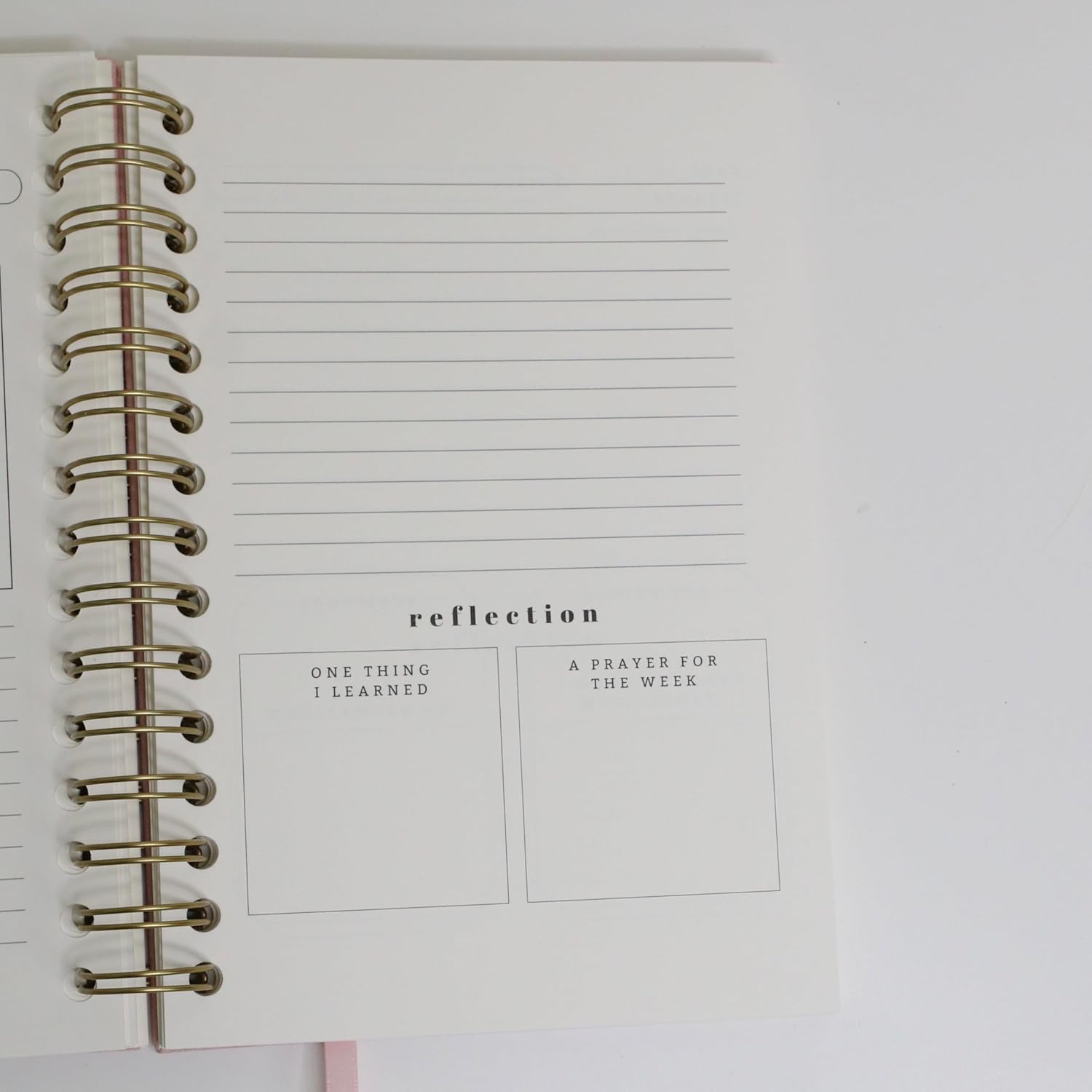 Steadfast and Sustained Church Notes Journal Sermon & Podcast Christian Notebook - Guided Journal to Write Key Points, Bible Verses, Notes, and Application - Men and Women Gift Idea (Pink, gold)