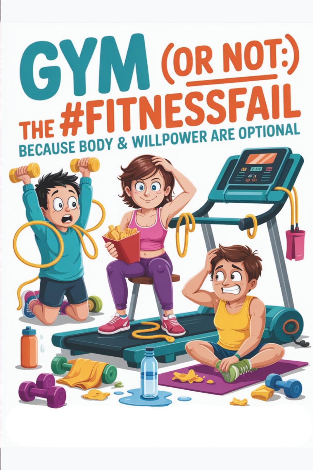 Gym (or Not): The #FitnessFail Edition — Because Body & Willpower Are Optional: A Hilarious, Relatable Guide to Workout Awkwardness, Procrastination & Body-Positive Laughs for Everyone