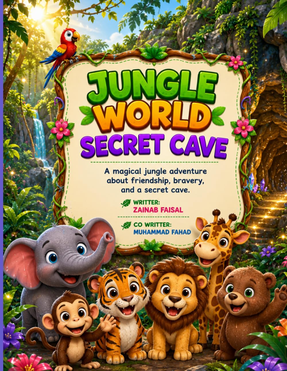 Jungle World The secret Cave: An Exciting Adventure of Courage, Friendship, and Discovery (Jungle Adventures)