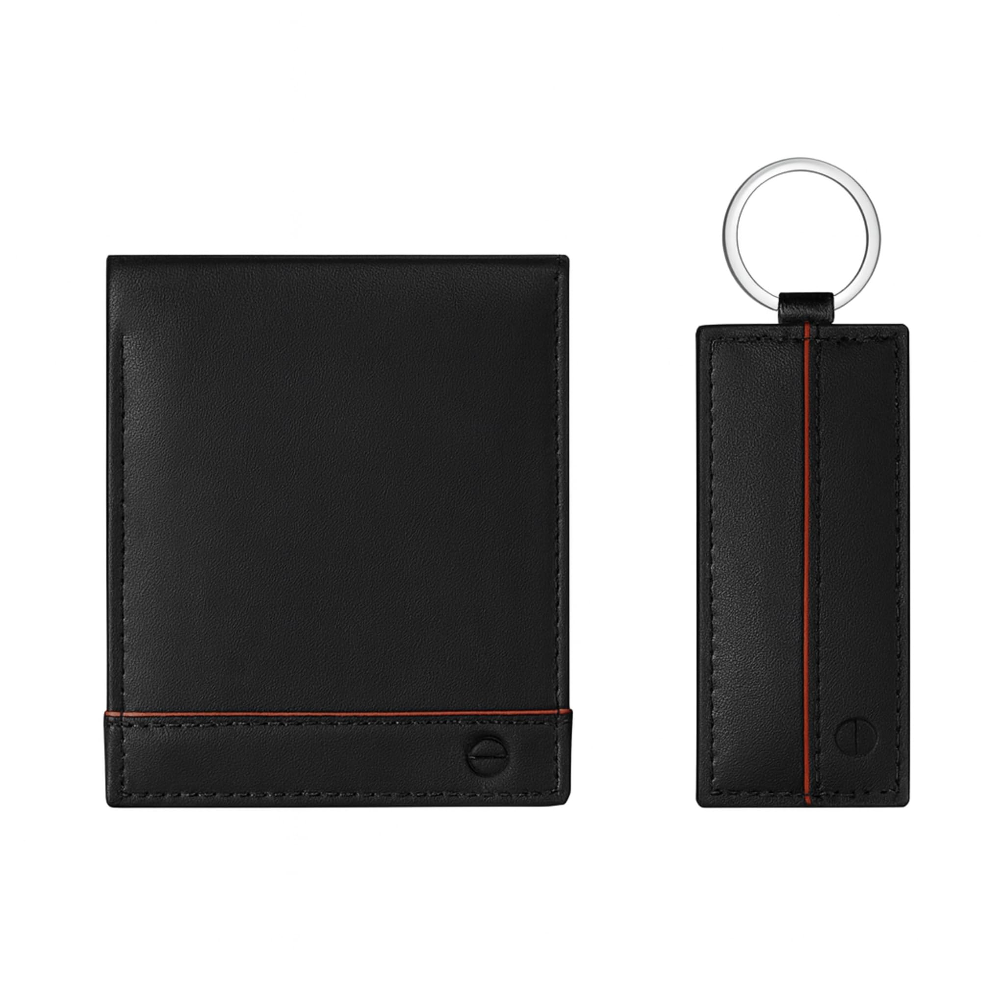 Jafferjee & Co. Men’s Leather Wallet & Keychain Gift Set – Genuine Soft Cowhide, Slim Bifold Wallet for Men, Luxury Men’s Wallet Gift for Husband, Dad