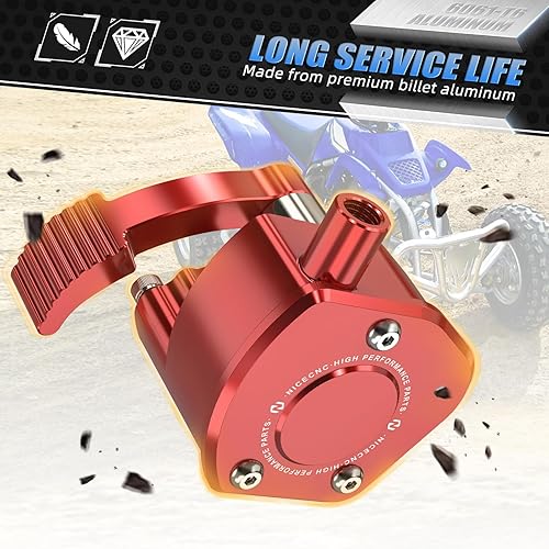 Miniatura 3 de NICECNC Control de palanca del acelerador de pulgar compatible con Yamaha Raptor 660R 2001 2002 2003 2004 2005, 700 2006-2023, 700R 2009-2023,