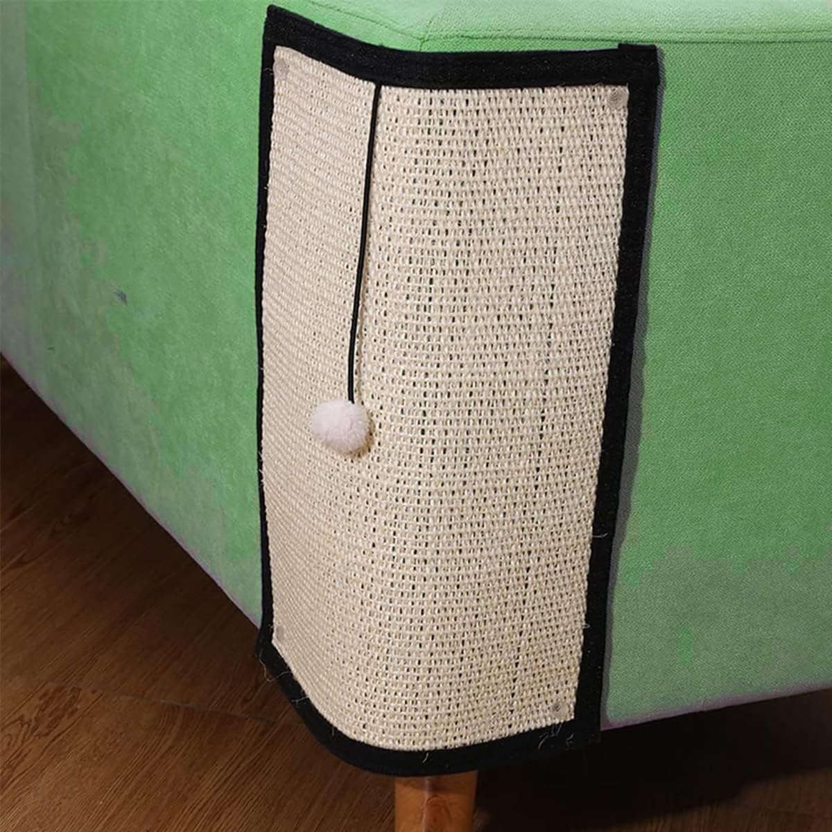 HAOZAIKEJI Cat Scratching Pad Natural Sisal Cat Scratcher Mat Kitty Scratcher Furniture Couch Corner Protector Easy Installation Scratch Pad for Sofa Couch Chair Bed