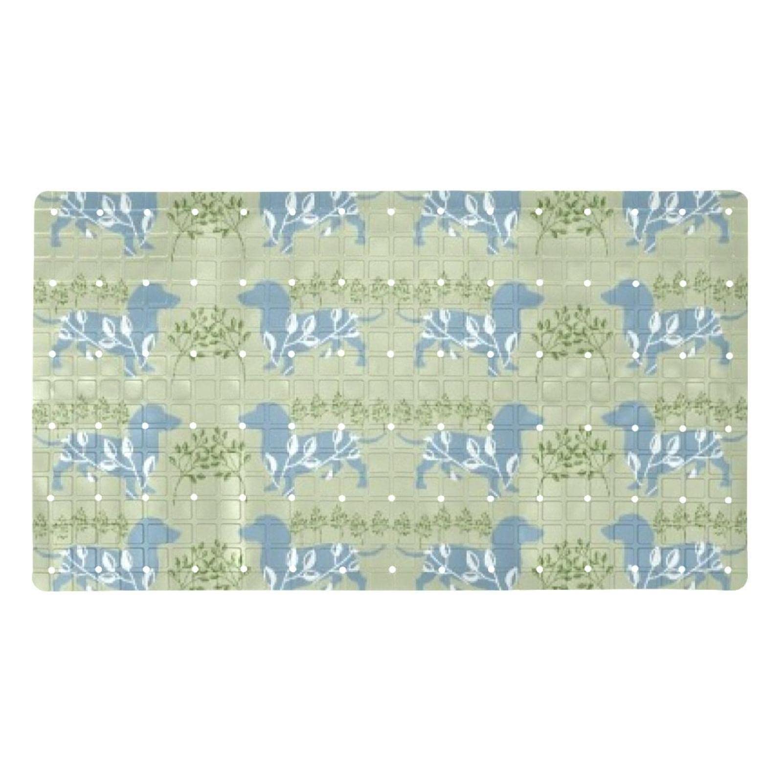 Alfombra de baño antideslizantes PVC 40x70 cm con ventosas y drenaje diseño nórdico