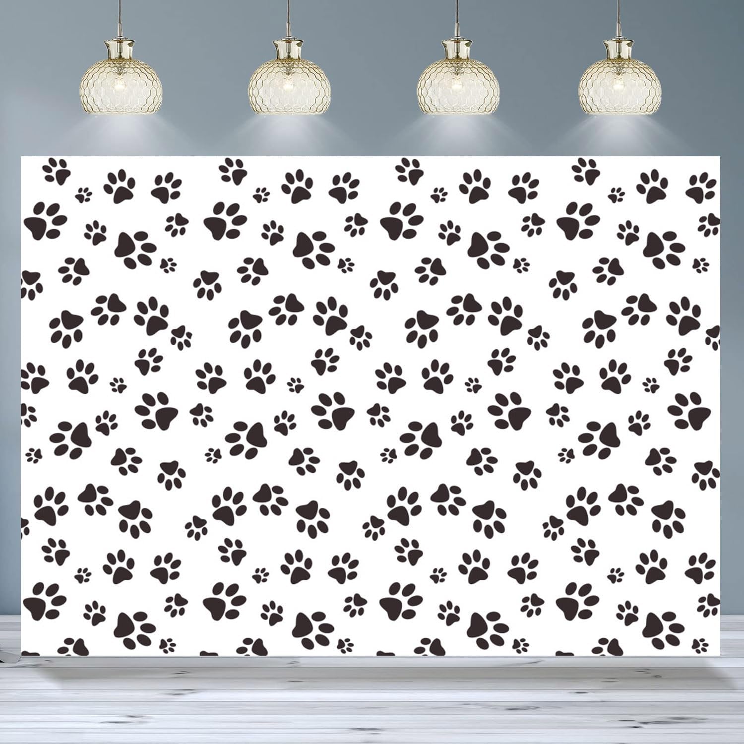 Cartoons Puppy Dog Paw Patrol Theme Photo Background 7x5ft Newborn Baby Shower Kids Boys Birthday Party Photography Backdrops Candy Cake Table Decor Studio Photo Shooting Props Vinyl