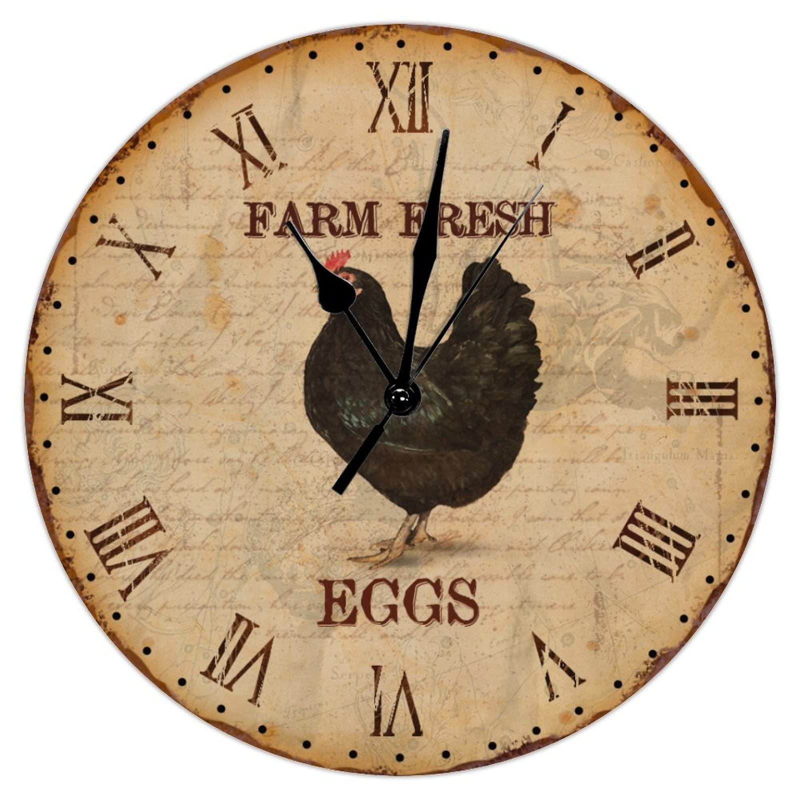 Horloge murale silencieuse pour supprimer le tic-tac dans votre salon vintage