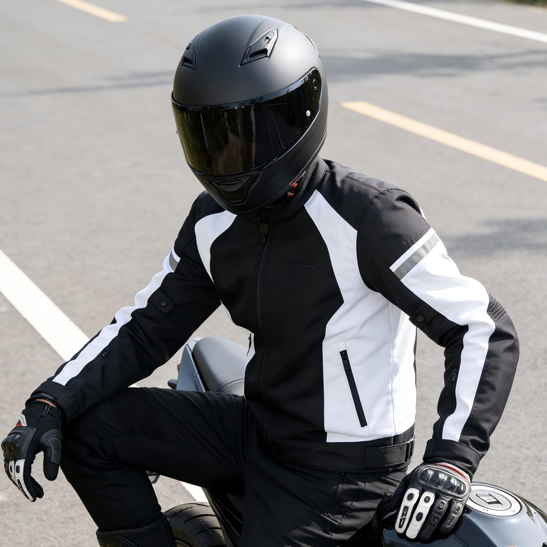 Visera Casco Moto para i90/Hj33/i91,Visera de Lente para Casco Protección contra Viento,Accesorios para Cascos de Moto (Negro)