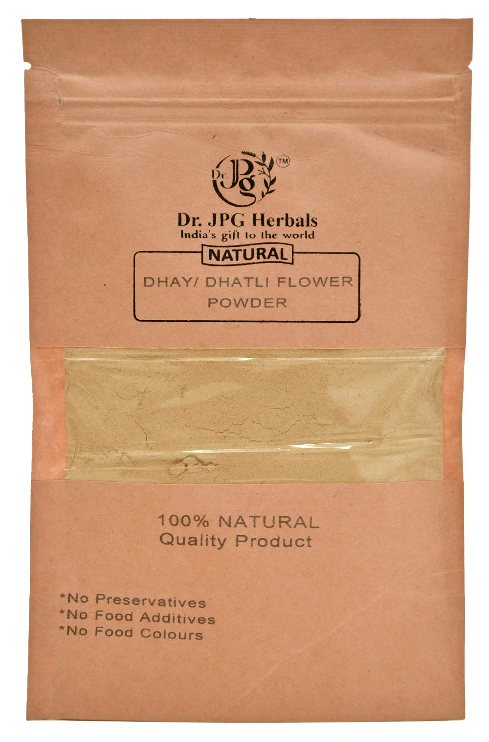 Dr. JPG Natural Dhataki/Dhatli Powder (Woodfordia Fruticosa) (200g) | 100g X 2PC=200g