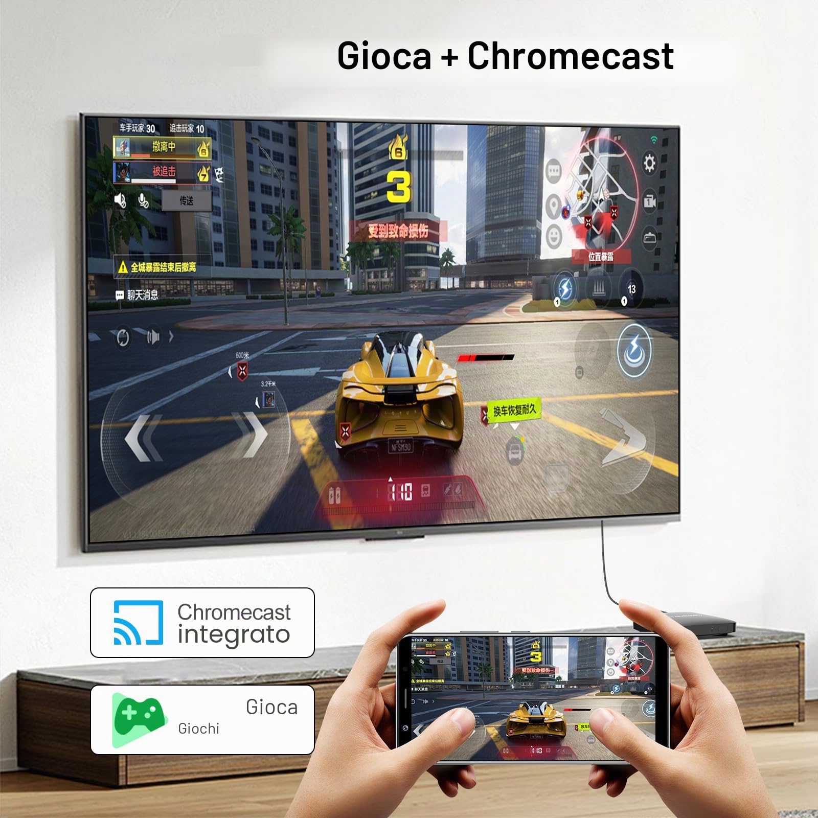 Android 14.0 TV Box 64bit 2GB RAM 16GB ROM Amlogic S905L3 100M Ethernet WiFi6 Dual-WiFi 2.4G/5G 4K BT5.x USB TV Box