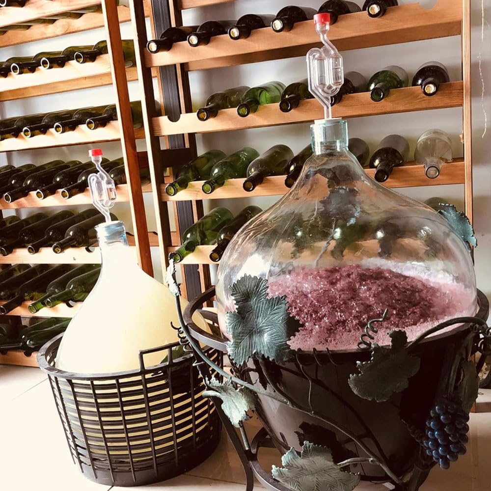 Guidre 5 pezzi tubi di fermentazione tappo di gomma con coperchio vino fai da te set per fermentazione fermentazione fermentazione birra di crauti fermentazione kimchi