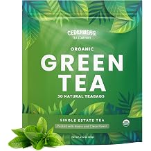 Cederberg Tea Company Organic Green Tea 30 Tea Bags | Organic Herbal Tea From Single Origin | Eco-Friendly Tea Bags | Non-GMO Gluten Free Tea With Zero Sugar