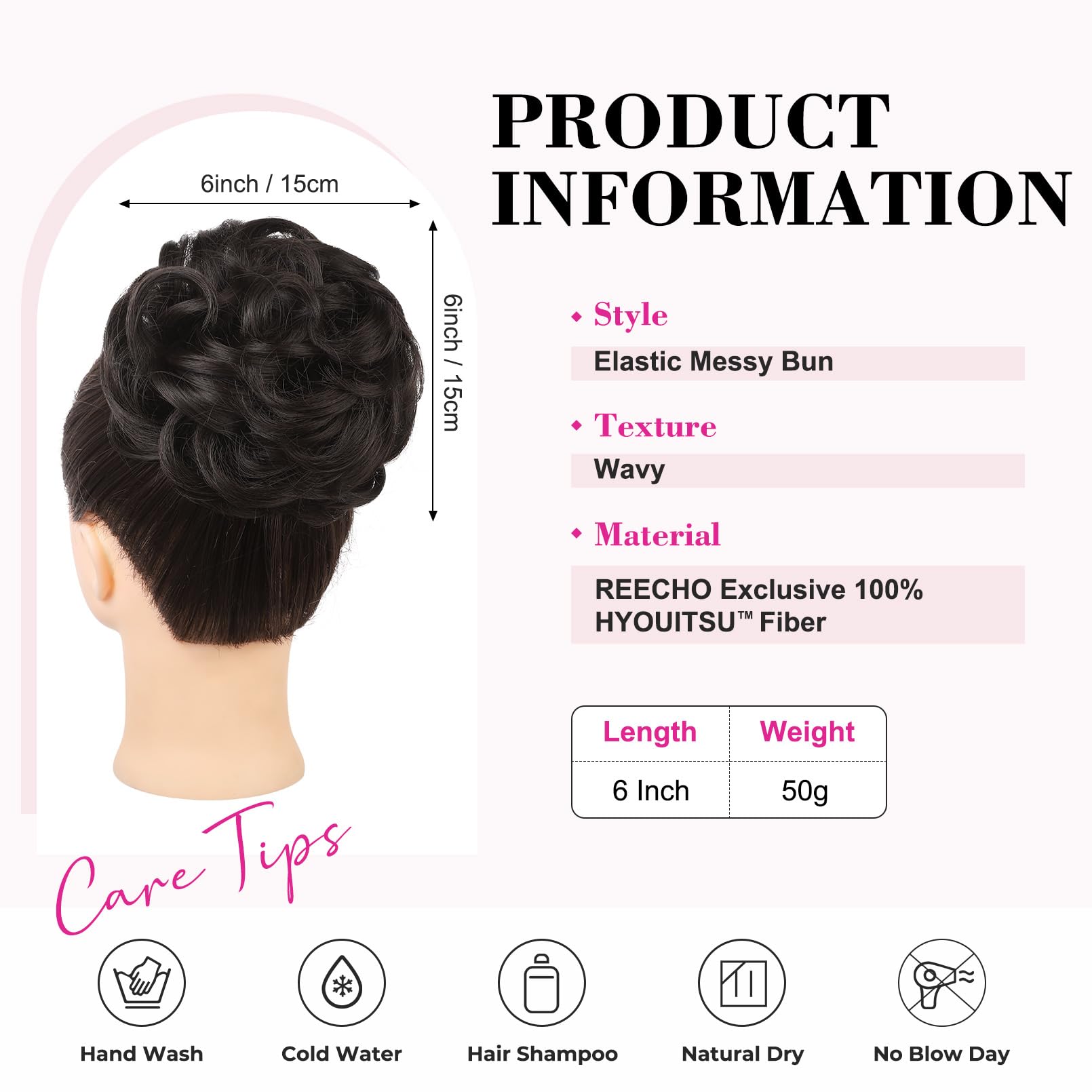 REECHO Messy Bun Hair Piece - Image 2