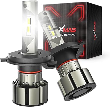 Laxmas H4 Fog Bulbs, 360-degree Illumination, Non-polarity, Quickly Installation Pack of 2