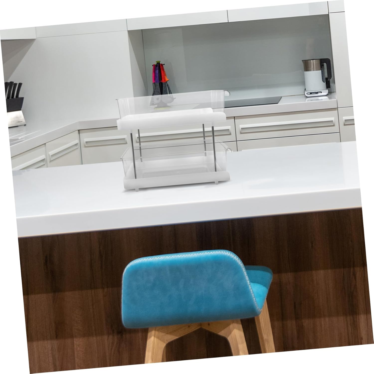 Garneck Bathroom Organizer Shelf Countertop Storage Rack Easy Installation for Versatile Organizer for Kitchen and Bathroom