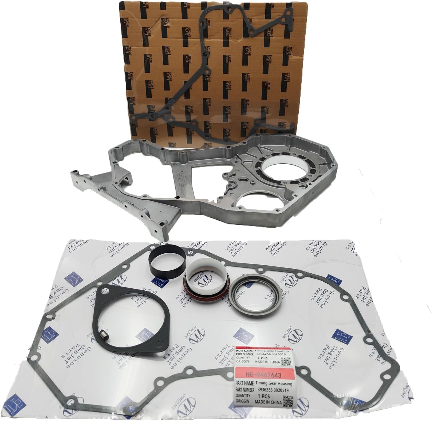 Timing Gear Housing Case Kit 3936256 3920519 Fikowjs Compatible with Cummins Diesel 5.9L 6B 6BT with a 12V P7100 Injection Pump