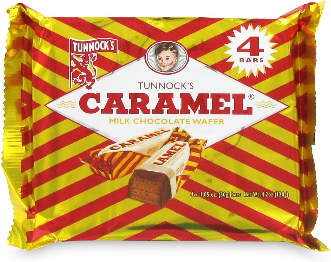 Pack of 3 Tunnocks Caramel Wafers (12 Bars Package)