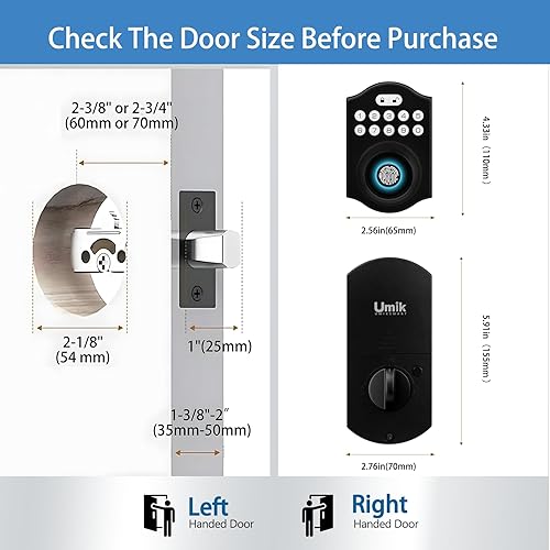 Miniatura 6 de Cerradura inteligente de puerta de entrada sin llave, cerradura de puerta de entrada sin llave con teclado, control de aplicación, bloqueo