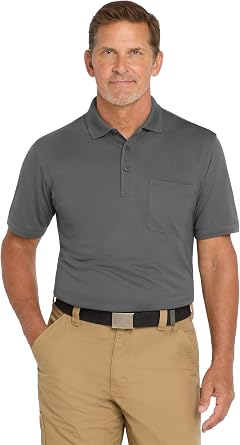 CornerStone Unisex Industrial Snag-Proof Pique Pocket Polo | Short Sleeve Work Shirt for Men & Women, Casual Golf Top