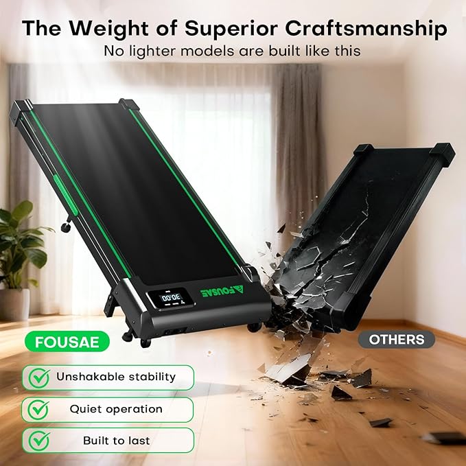 Caminadora Eléctrica Plegable 2.75HP Inclinación 10% Negro-Verde miniatura 8