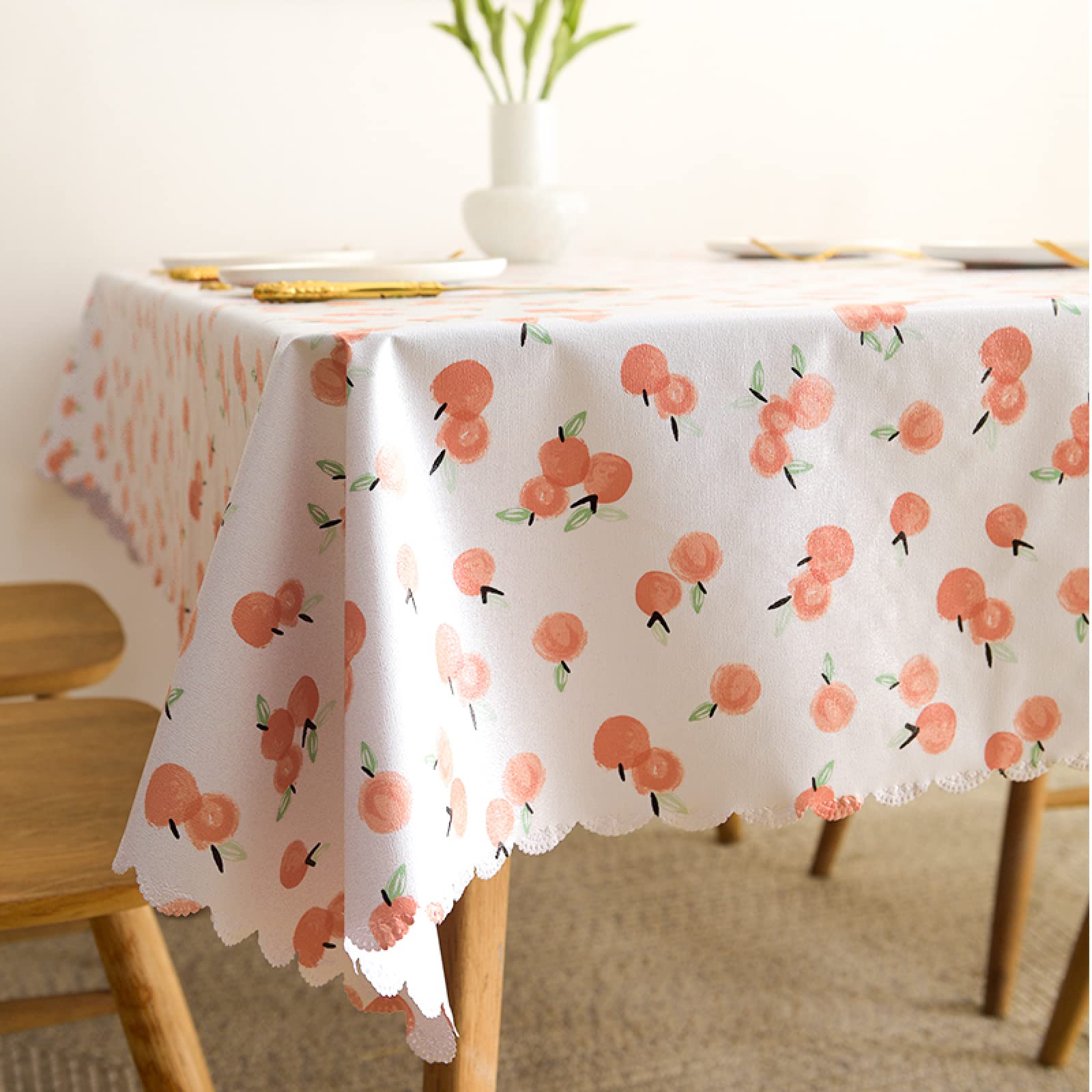 Tapis De Pique-Nique Tapis De Camping Couverture Pique Nique Nappe En Pvc Imperméable Et Résistant À L'Huile Sans Lavage Pastorale Fleur Nappe De Bureau Table Basse Tapis Ins Vent Rectangle,Fruits Rou