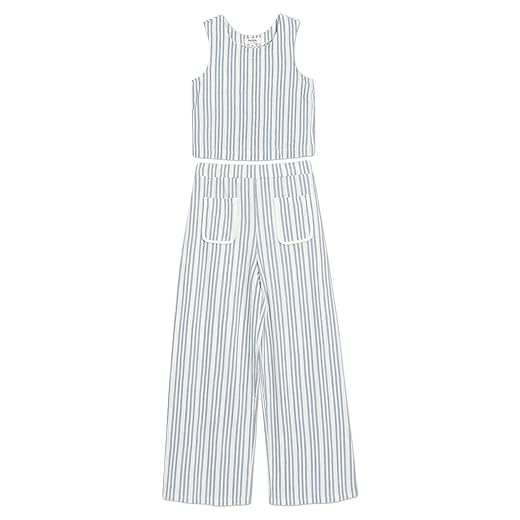 Speechless girls 2-piece Striped Sleeveless Top and Wide Leg Pants Set