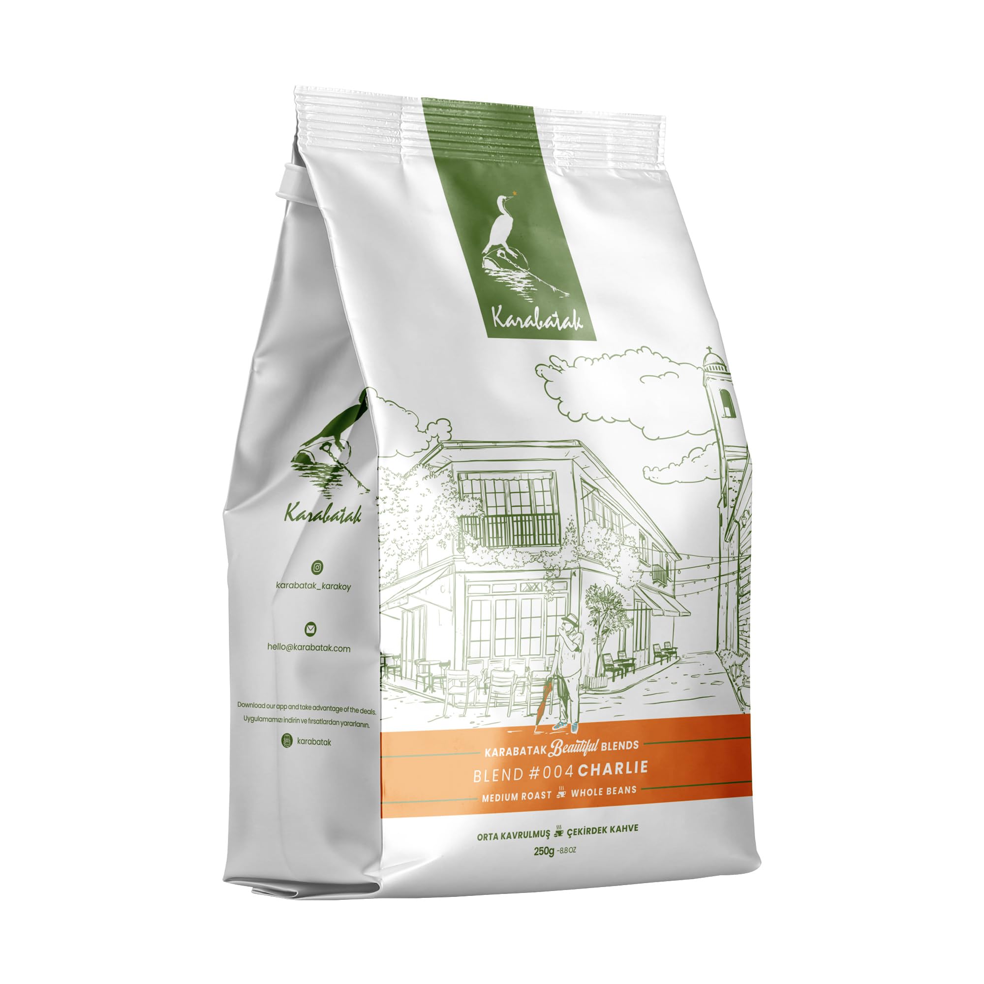 Karabatak Beautiful Blends Charlie Çekirdek Kahve 250 g