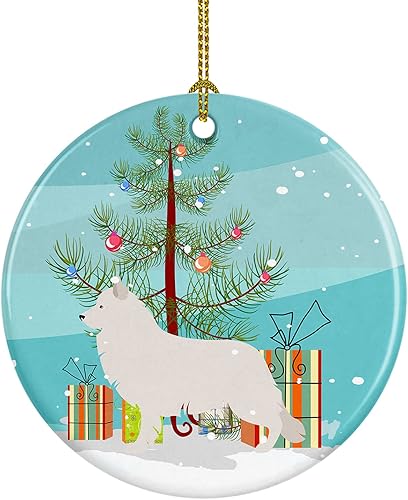 Miniatura 8 de Caroline's Treasures Perro de Presa Canario - Adorno de cerámica para colgar en el árbol de Navidad, para el hogar, Navidad, fiestas, regalo, 3