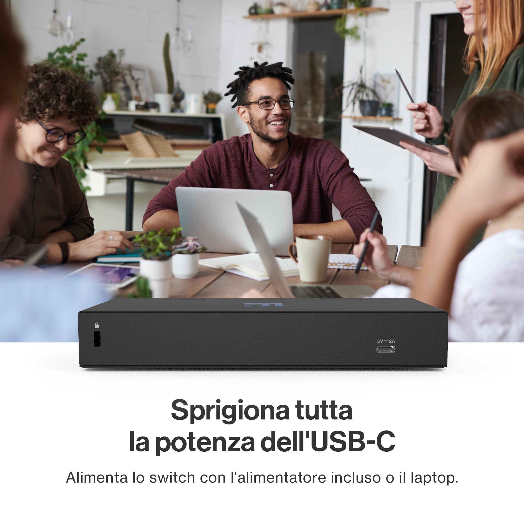 Linksys Switch non gestito multi-gig a 5 porte, 2,5 G, Ethernet ad alta efficienza energetica, controllo del flusso full-duplex, ideale per piccoli e uffici domestici con design senza ventola e