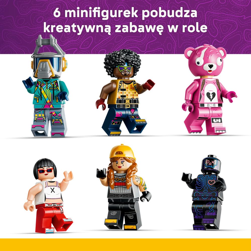 LEGO Fortnite Jaskinia Ubawu 77082 | Lokacja z gry, do zabawy i ozdoby, gamingowy prezent dla fana Fortnite 12+, duży zestaw klocków dla dzieci, 1963 elementy