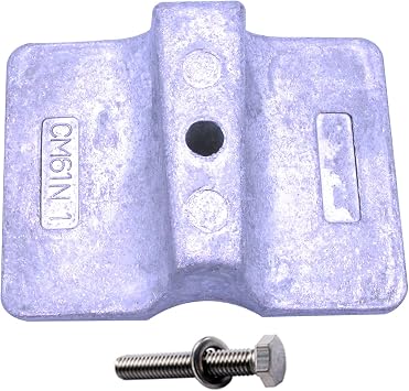 Outboard Engine 61N-45251-00 01 Lower Unit Gearbox Anode for Yamaha 8-25HP | 61N-45251-01 for 8HP 9.9HP 15HP 25HP Boat Motor,for Sierra Marine 18-6120A 18-6120Z, Aluminum Alloy