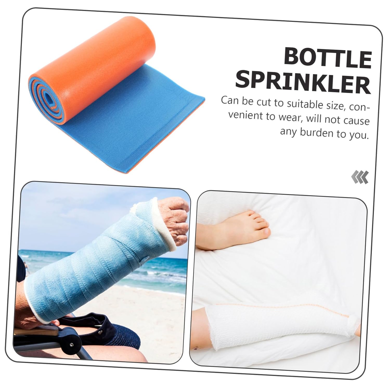 2pcs Emergency Splint Fixing Cuttable Moldable Macromolecule Braces