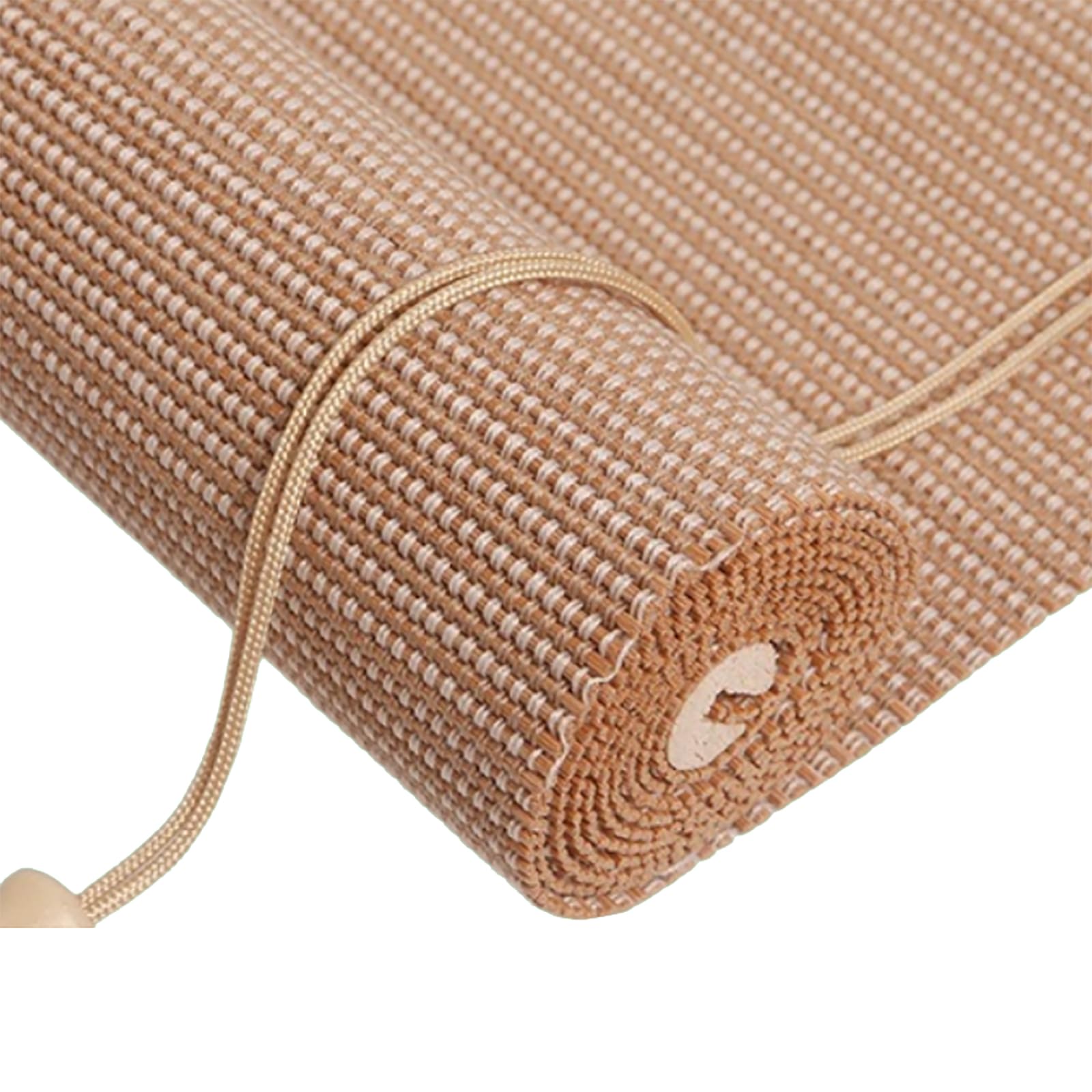 20 styles Customized Bamboo Blinds, Natural Wooden Window Decorative Curtain, Sunscreen Drape for Windows, for Partition Tea room Office Study Wall Decoration (J)