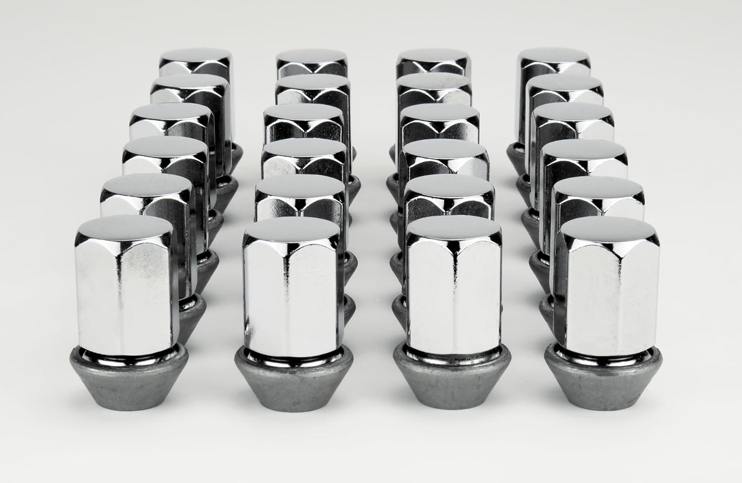 McGard 69477 Chrome Cone Seat Style Lug Nuts (M14 x 1.5 Thread Size) - Set of 24