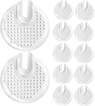 6 Pairs Gel Thong Sandal Toe Protectors Cushions for Women, Soft Gel Forefoot Pads with Enhanced Grip and Foot Protection, Non-Slip Toe Pads for Sandals and Flip-Flops