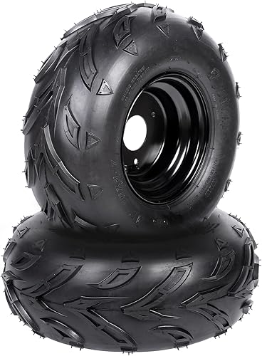Miniatura 6 de 4 neumáticos y llantas ATV Go Kart sin cámara de 16 x 8 a 7 pulgadas, neumáticos delanteros o traseros con llantas para Go Kart Buggy ATV