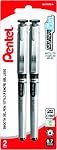 Stylo Gel Pentel EnerGel avec Capuchon 0.7mm, Encre Noire, Paquet de 12