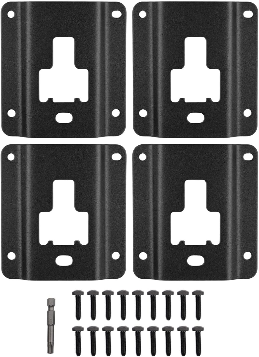 4pcs Tie Down Anchors Plates for Ford F150 F250 F350 & Raptor 2026 2025-2015 Replacement of FL3Z-9928408-AB Accessories with 18 pcs Torx Screws& Install Tool