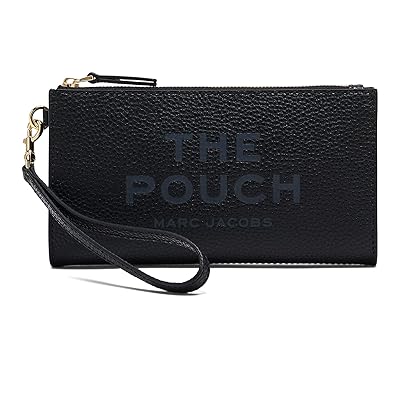 Marc Jacobs The Leather Pouch Tote Handbags Black, Polyester/Polyurethane