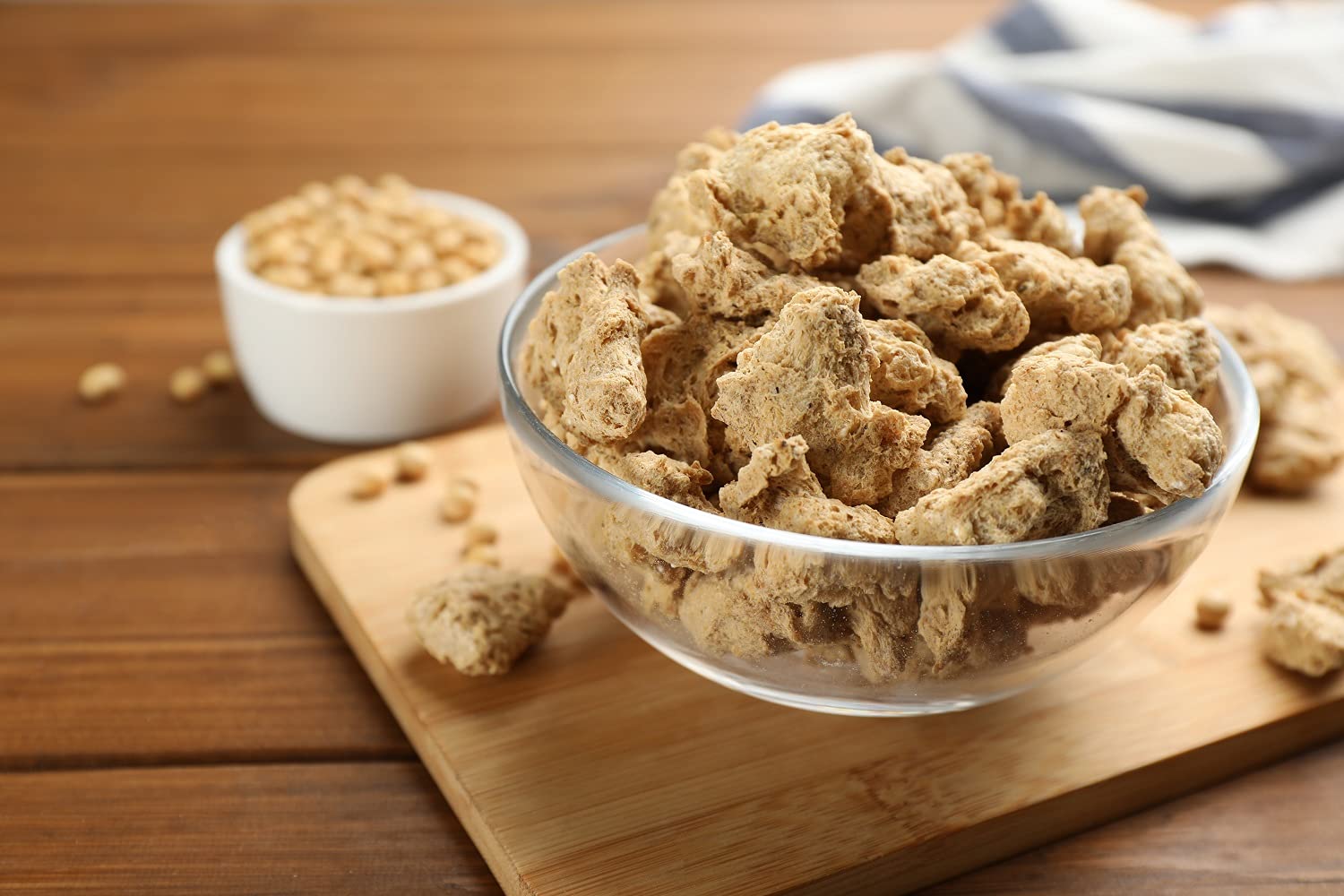 Mynatura Bio Soja Geschnetzeltes grob I Sojaschnitzel I Pflanzlich Kochen I Eiweißreich I Eiweiß I Gulaschersatz I Vegan I Soja I Im Beutel (3x 1000g)